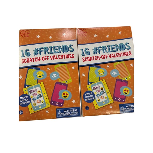 Studio 2/14 Valentines Cards Kids 2 packs of 16 New - Picture 5 of 8